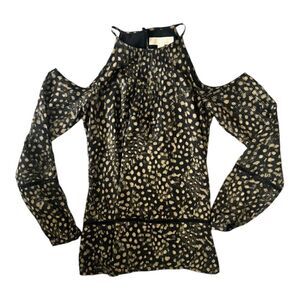 Michael Michel Kors SZ XS cold shoulder blouse